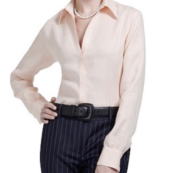 NWT Brooks Brothers Linen Blouse - Picture 4 of 4